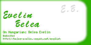 evelin belea business card